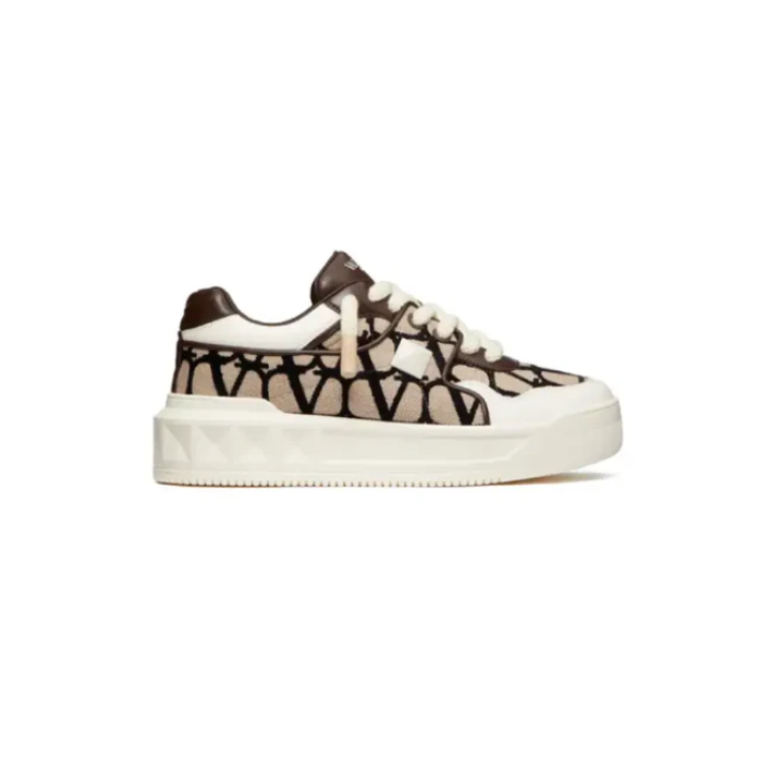 Valentino Garavani - One Stud White Brown