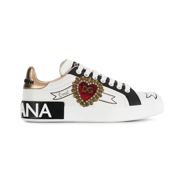 Dolce & Gabbana - Portofino Embroidered White Heart (Women's)